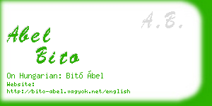 abel bito business card