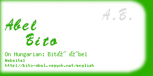 abel bito business card